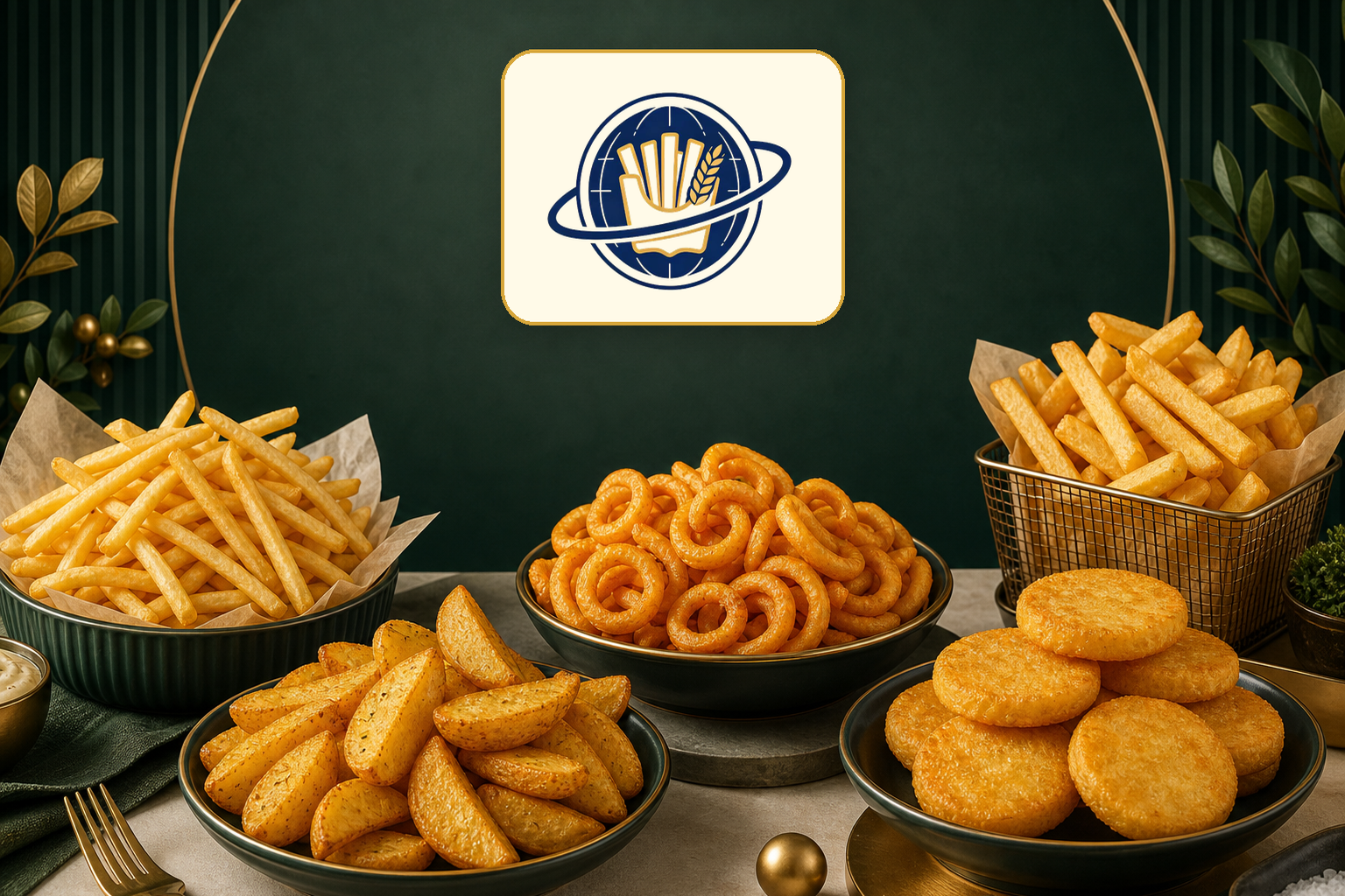 Decorative Yang's Fries potato product display
