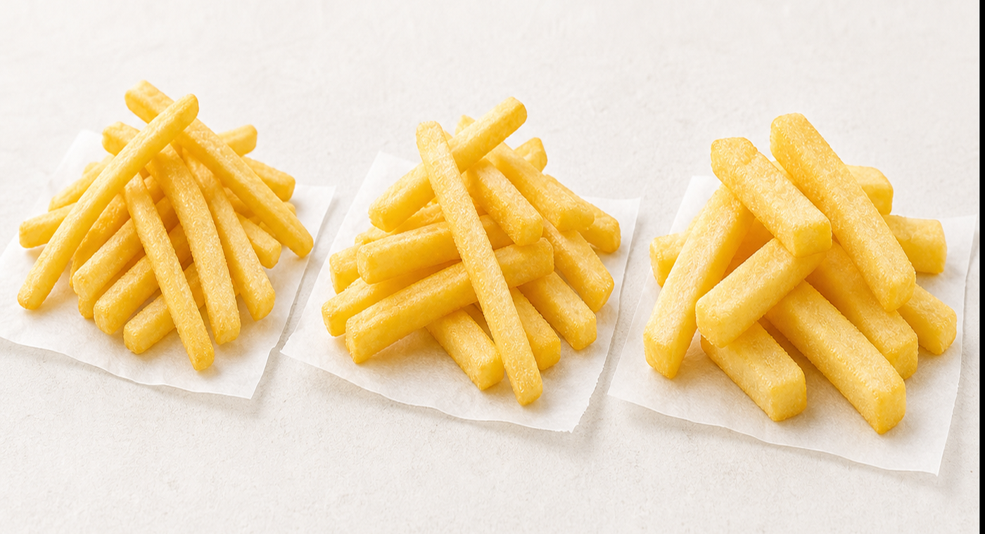Classic straight cut frozen French fries